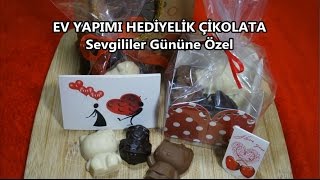 EV YAPIMI HEDİYELİK ÇİKOLATA  Sevgililer Gününe Özel [upl. by Nidorf169]