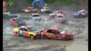 2017 Demolition Derby  Smash Up For MS  Small Car Heat [upl. by Toblat]