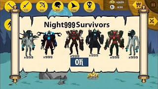 UPDATE NIGHT 999 SURVIVORS UNLOCKED CAMERA MAN x999 ARMY SKIBIDI TOILET VIP MODS  STICK WAR LEGACY [upl. by Imre628]