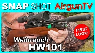 FIRST LOOK  WEIHRAUCH HW101 KT singleshot PCP air rifle [upl. by Dene]