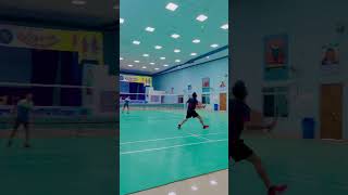 Badminton dropshot  badminton single match  badminton practice shorts badminton ytshorts [upl. by Ibbed]