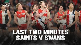 Last Two Minutes St Kilda v Sydney Swans  Round 17 2024  AFL [upl. by Hayidan679]