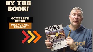 Suzuki DRZ400 Oil Change Complete Guide by the book [upl. by Anuska11]