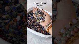 Crystal chips Confetti crystals crystalasmr [upl. by Aihsercal86]