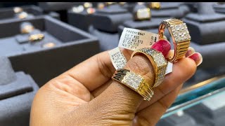 Men’s Diamond Rings with price  Diamond Rings For Men  Engagement Rings for Men💍 [upl. by Thadeus]