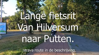 Nederland  fietsland Vanaf Hilversum naar putten Aug 2022 Strava route in beschrijving [upl. by Ardith]