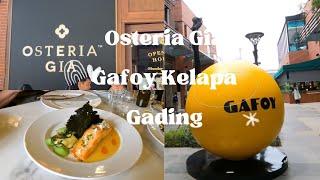 Osteria Gia Gafoy kelapa gading Tempat viral yang baru di kelapa gading [upl. by Oikim]