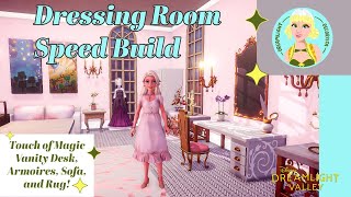 Dressing Room Speed Build with Touch of Magic Furniture Disney Dreamlight Valley [upl. by Mansoor765]