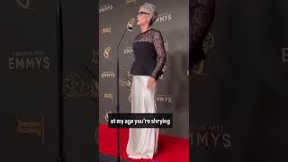 Jamie Lee Curtis receives an Emmy win for her guest role in TheBearFX actress [upl. by Erv]