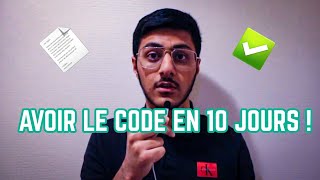 COMMENT AVOIR SON CODE EN 10 JOURS [upl. by Yaresed]