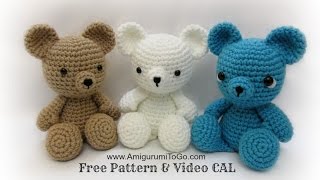 Crochet Bear Video Tutorial [upl. by Nnaes]