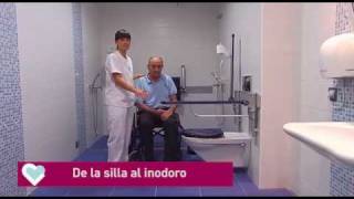 Trasferencias De la silla al inodoro Hospital Aita Menni [upl. by Hausmann]