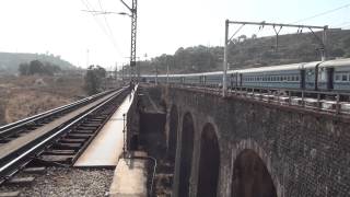 CLIMBING THULL GHATS  6000HP WAP7 amp WAG7 BANKERS WITH LHB SANT KABIR DHAM EXPRESS [upl. by Asyla762]