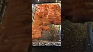 Slice smoke zalm satisfying this foodsShorts [upl. by Jaquelyn]