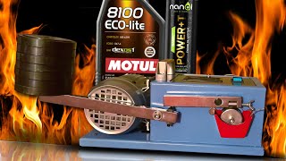 Nanol powerT  Motul 8100 EcoLite 0W20 Test dodatków do oleju 100°C Piotr Tester  oil additive [upl. by Meensat]