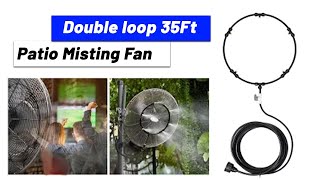 Double loop 35Ft Patio misting Fan pocketpandamistingfan [upl. by Hamburger43]