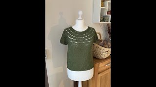 Einfaches Sommershirt als Rundpasse stricken [upl. by Maryanne]