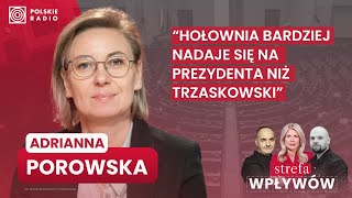 Ministra Porowska Hołownia bardziej nadaje się na prezydenta niż Trzaskowski I Strefa Wpływów [upl. by Nicky]