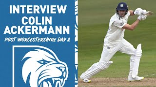 🗣️There’s still plenty in the wicket for the bowlers  Colin Ackermann post Worcestershire day 2 [upl. by Avrom]