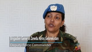 UNISFA Deputy Force Commander the role of female soldiers in peacekeeping missions [upl. by Nosna]