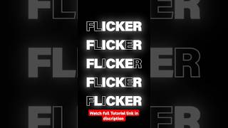 Create a Quick Flicker Effect in After Effects – Easy amp Fast 2024 [upl. by Ingamar400]