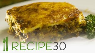 Vegetarian Moussaka recipe [upl. by Ettezyl]