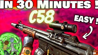 C58 Unlock Upgrade amp Blueprint Glitch 🔥😱💯🏆😎 COD Cold War Zombies [upl. by Tnomed149]