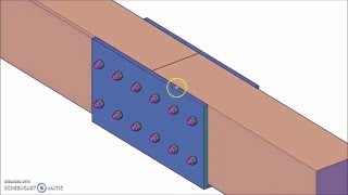 Steel Sleeve Timber Beam Splice Connection [upl. by Base254]