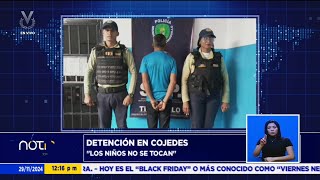 Detienen a dos hombres señalados de abuso sexual en Cojedes  29 de noviembre de 2024 [upl. by Naitsirk]