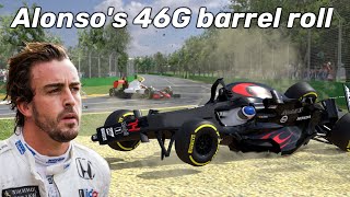 Alonso 3D Crash Animation  F1 2016 Australian GP [upl. by Ho]