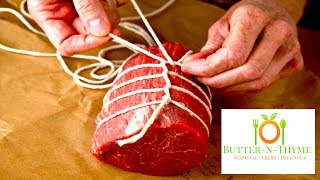 How to Truss and Tie a Butchers  Chefs Knot for the Perfect Roast [upl. by Rochus346]