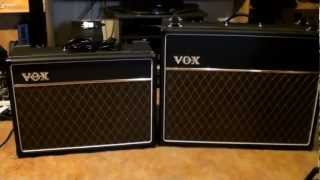 VOX AC30C2 vs VOX AC15C1 Amplifiers [upl. by Annasus]