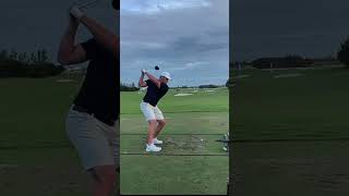 Bryson Dechambeau driver swing slow motion down the line golfswing brysondechambeau [upl. by Minne]