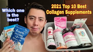 YEAR 2021 TOP 10 BEST amp MOST EFFECTIVE COLLAGEN ORAL SUPPLEMENTS WITH GLUTATHIONE amp VITAMIN C TO TRY [upl. by Ysteb719]