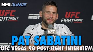 Pat Sabatini Diego Lopes Loss Made Me Better Fighter Better Person  UFC Vegas 98 [upl. by Ihcelek231]