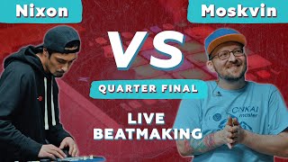 Nixon vs Moskvin  Live Beatmaking Fingerdrumming V1 Battle 21012022 [upl. by Effie]