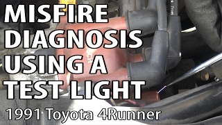 Toyota 4Runner Misfire Diagnosis Using a Test Light DIY [upl. by Boffa764]