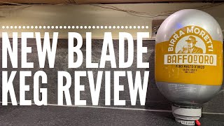 Blade Beer Birra Moretti Baffo DOro 100 Malt Lager Review [upl. by Zetrauq]