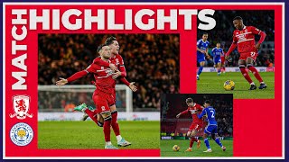 Match Highlights  Boro 1 Leicester City 0  Matchday 16 [upl. by Maje]