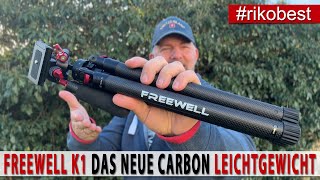 WOW neues Carbon Reisestativ unter 900Gramm Das super leichte T1 Reise Stativ von Freewell im Test [upl. by Manouch801]