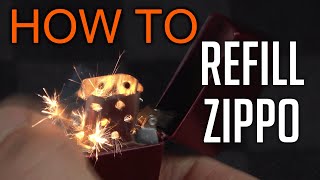 How to refill Zippo Lighter [upl. by Doralyn190]