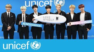 Thank you BTS for helping to ENDViolence against children  UNICEF [upl. by Ethe]