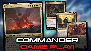 Tiamat Commander Game Play  vs Tovolar vs Garth vs Commodore Guff  Magic Online tribalkai [upl. by Ynohtna]