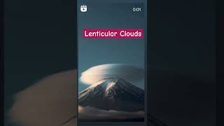 Lenticular Clouds japan viral shorts [upl. by Brathwaite]