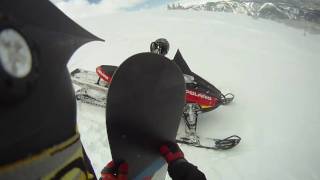 Backcountry Snowboarding  Snowmobile Access Colorado [upl. by Champagne876]