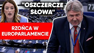 quotOszczercze słowaquot Rzońca atakował w Europarlamencie Bronił polskich rolników [upl. by Ricketts912]