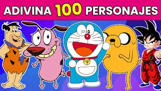 Adivina 100 Personajes de Caricaturas 😀  Quiz de Caricaturas  Adivina los Personajes ✅ [upl. by Eelyma583]