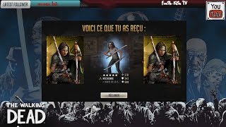 The Walking Dead Road To Survival 19 Tirages Michonne  10 Pack Elite [upl. by Eiramanna]