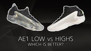 Comparing Adidas AE1 Lows vs Highs Which is Better [upl. by Moreta]