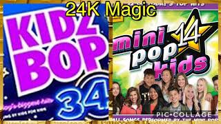 24K Magic  Kidz Bop  Mini Pop Kids Mashup [upl. by Clair796]